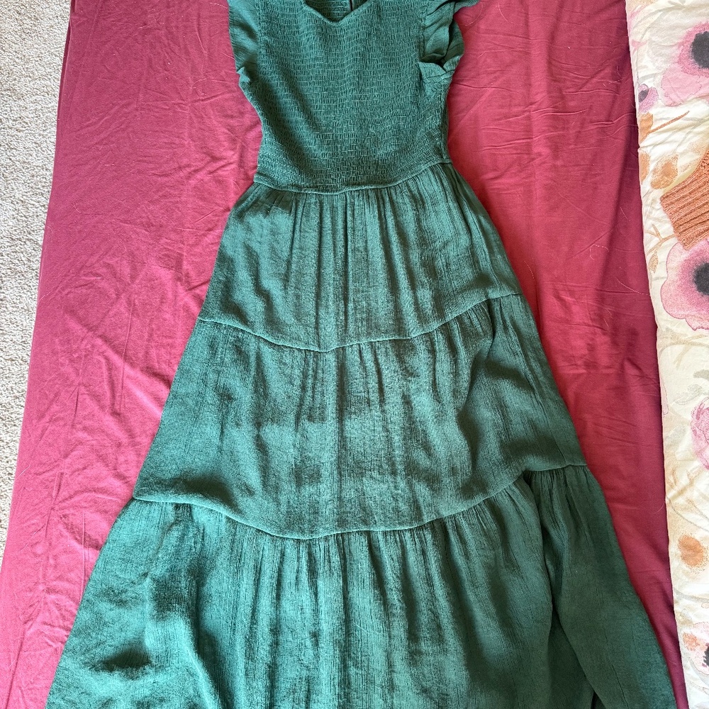 Blu Pepper Green Maxi Dress S